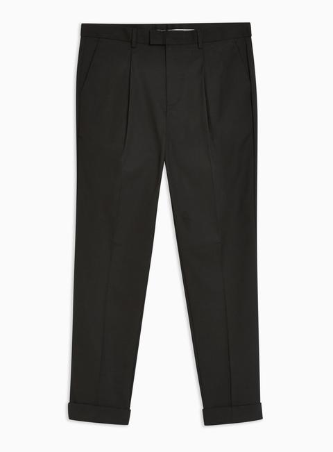 black skinny dress pants men