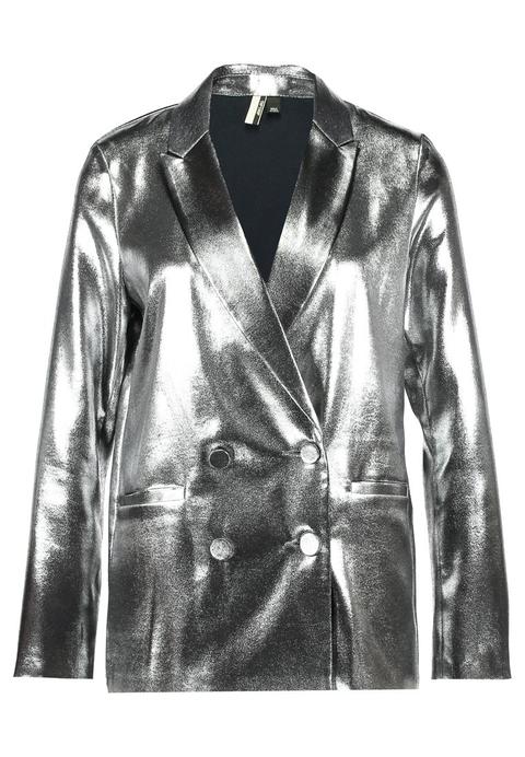 Topshop Blazer Silver
