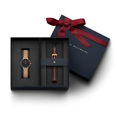 Mother’s Day Bundle 1 - Classic Petite Melrose 28mm + Bristol Strap Rose Gold + Free Heart Charm