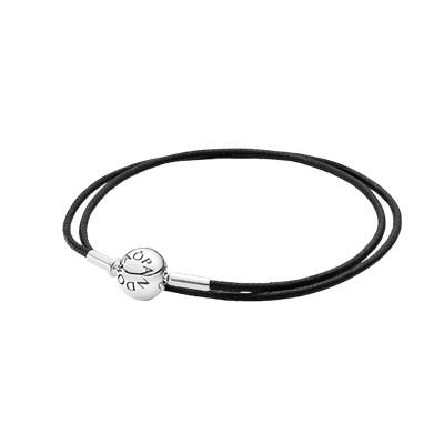 Essence Black Double Strand Bracelet