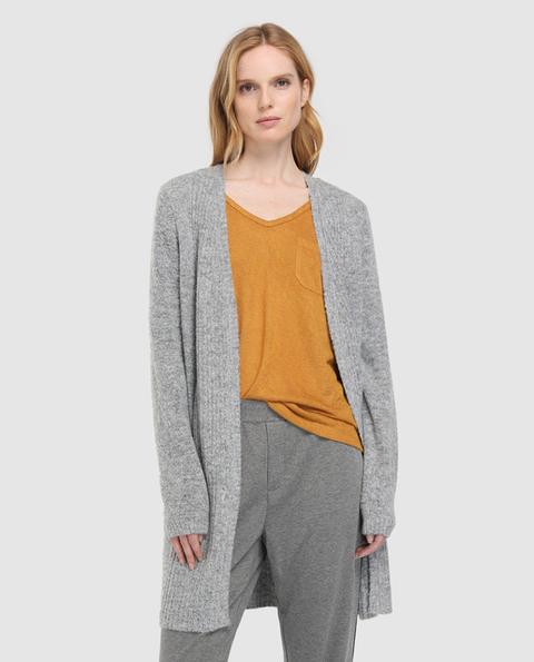 Object - Chaqueta Larga De Punto De Mujer En Gris