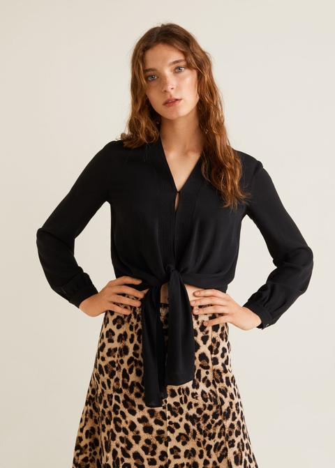 Blusa Escote Pico