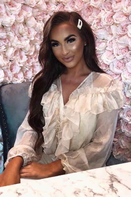 Fifi Nude Frill Bodysuit