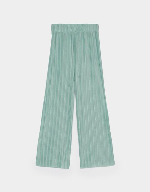 Pantalón Culotte Plisado