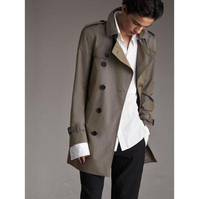 Trench Coat In Gabardine Di Cotone