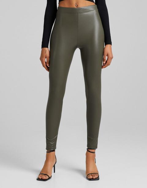 Pantalón Legging Efecto Piel