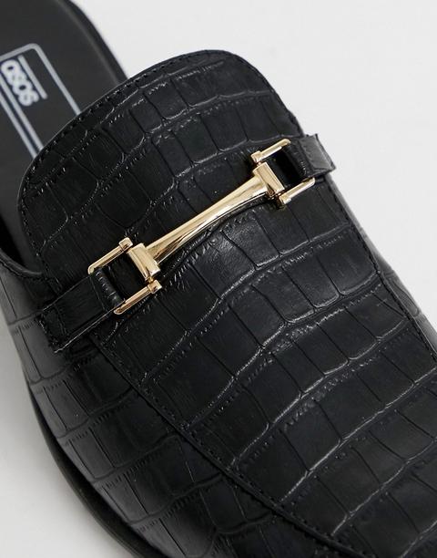 wide fit backless loafers