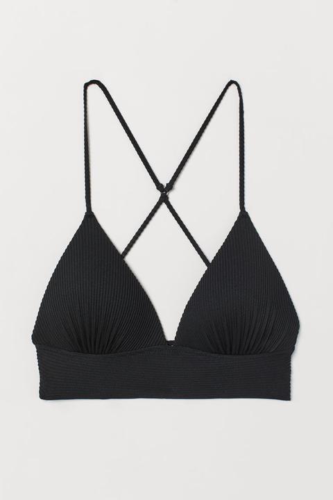 Top Push-up De Bikini - Negro