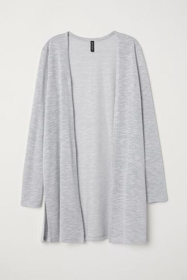 H & M - Cardigan In Maglia Fine - Grigio