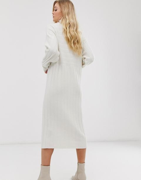 grey high neck jumper dress