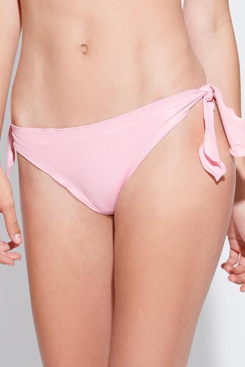 Bikini Slip Fiocchi Arriccio Effetto Shiny