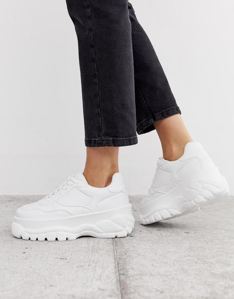 Asos Design – Denmark – Weiße Chunky Sneaker