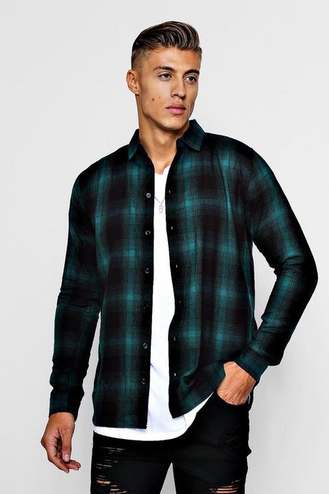 Long Sleeve Flannel Check Shirt