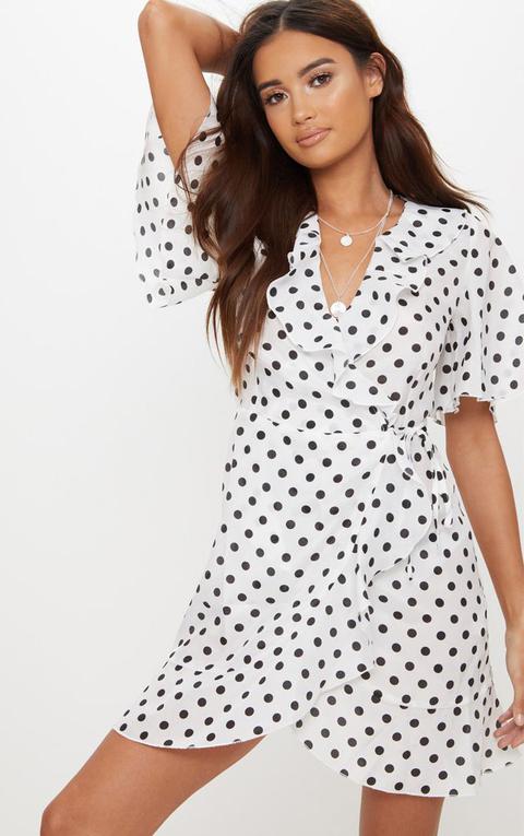 Pretty Little Thing White Polka Dot Dress Flash Sales, UP TO 67% OFF |  www.editorialelpirata.com