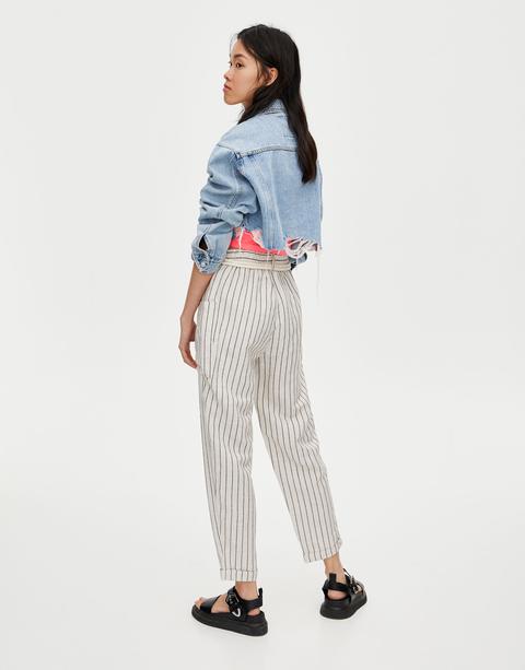 Pull and sale bear striped trousers