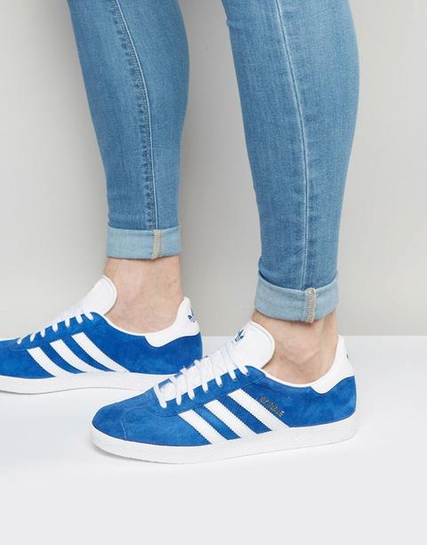 Zapatillas De Deporte Azules Gazelle S76227 De Adidas Originals