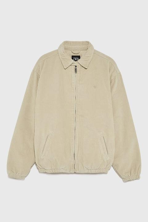 Veste Rembourrée En Velours Côtelé