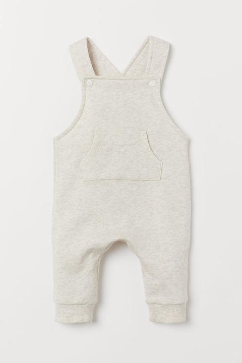 Cotton Dungarees - Beige