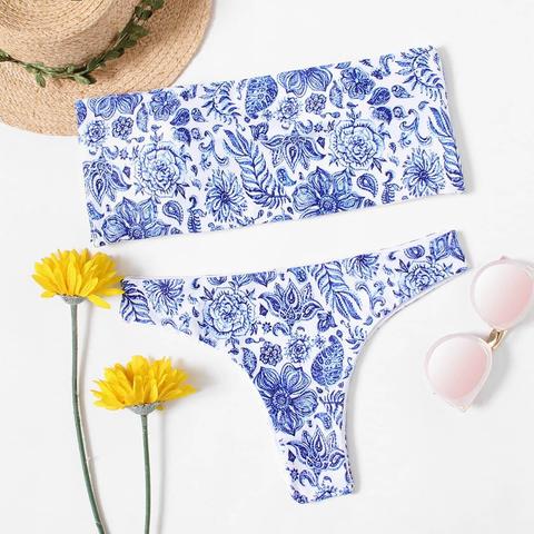 Bikini Bandeau De Flores