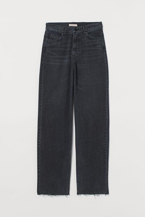 Straight Regular Jeans - Black
