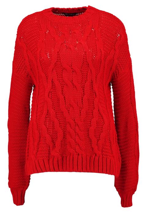 Miss Selfridge Jersey De Punto Red