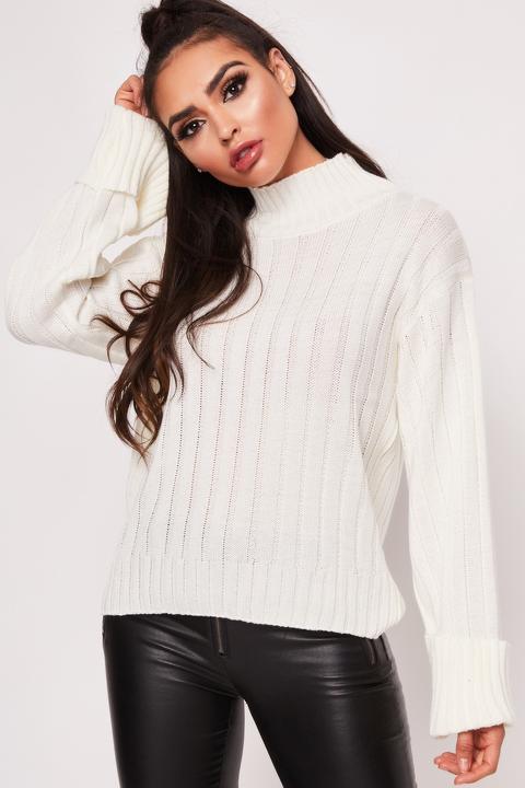 Whitney Cream Turtle Neck Jumper