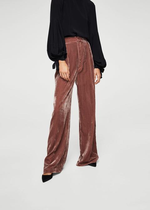 Pantalón Terciopelo Acampanado from Mango Outlet on 21 Buttons