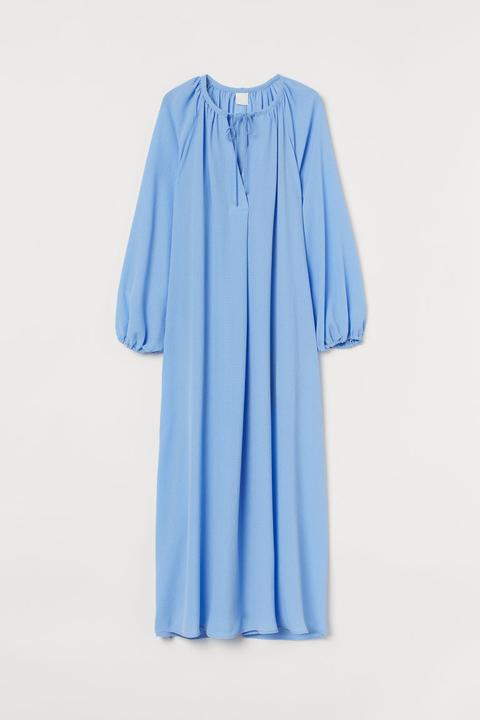 Robe De Longueur Mi-mollet - Bleu