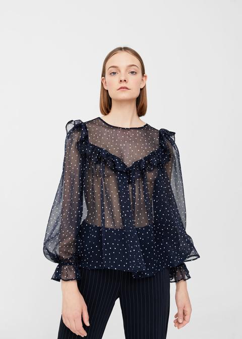 Blusa Fluida Lunares
