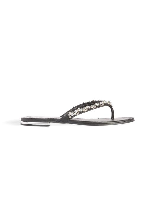 diamante flip flops