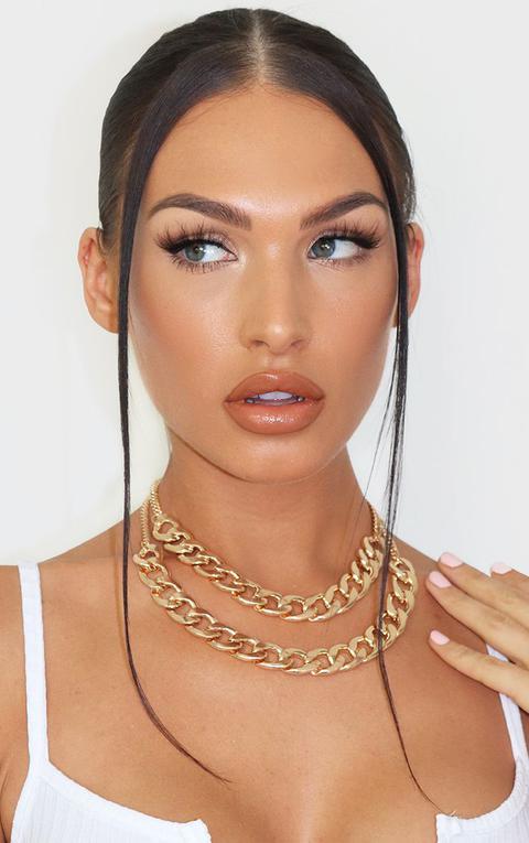 Collier Double Chaîne Doré, Doré