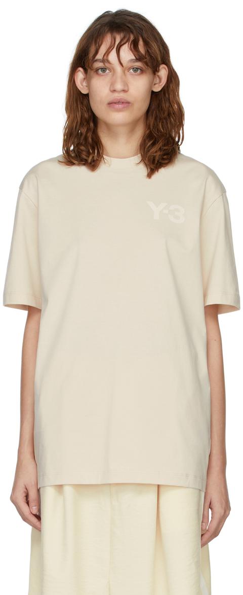 Y-3 Beige Cl Logo T-shirt