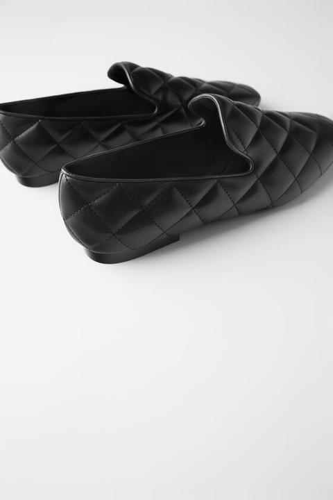 Quilted Loafers from Zara on 21 Buttons