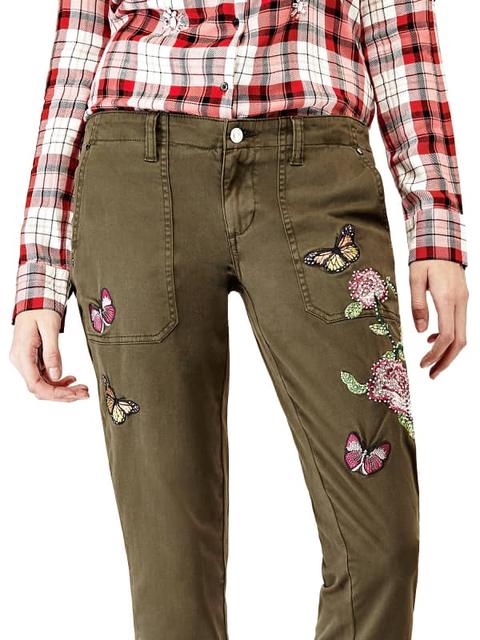 Pantalones Chinos Bordados