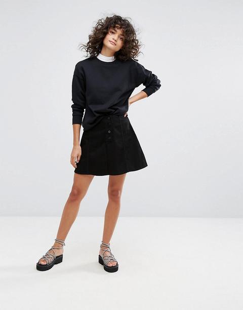 Waven A Line Denim Skirt