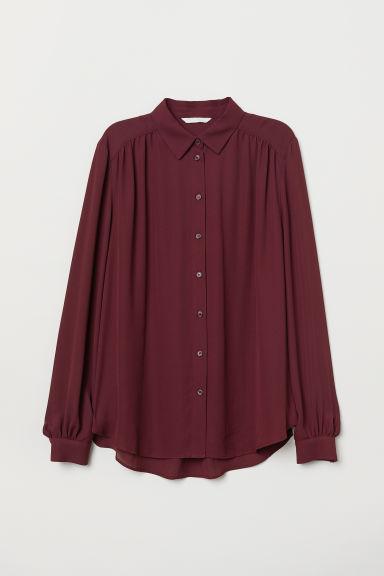 H & M - Blusa De Manga Larga - Rojo