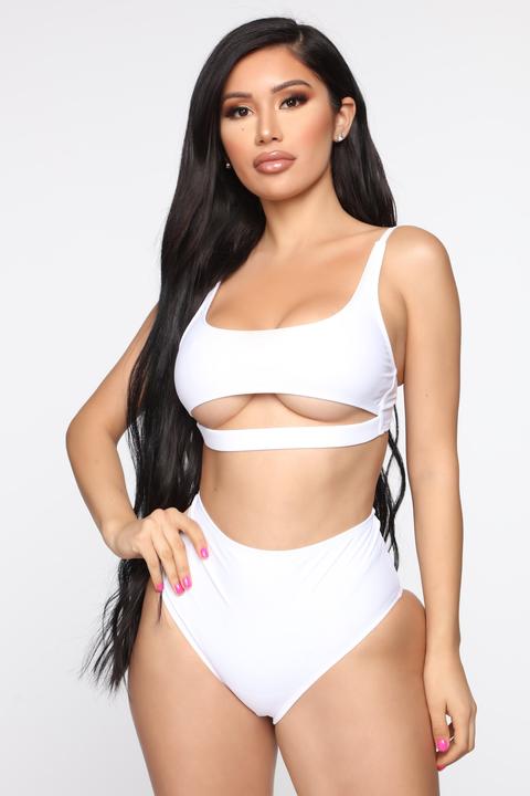 high waisted swimsuit fashion nova