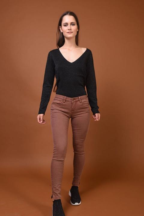 Pantaloni Basic Con Rivetto Strass Orlo from Nuna Lie on 21 Buttons