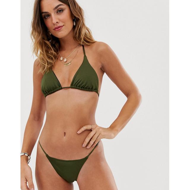 khaki green bikini