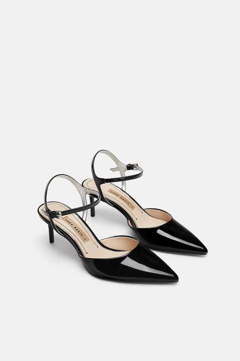 Scarpa Con Tacco Slingback Vernice