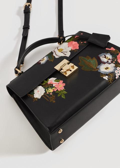 Bolso Bordado Floral