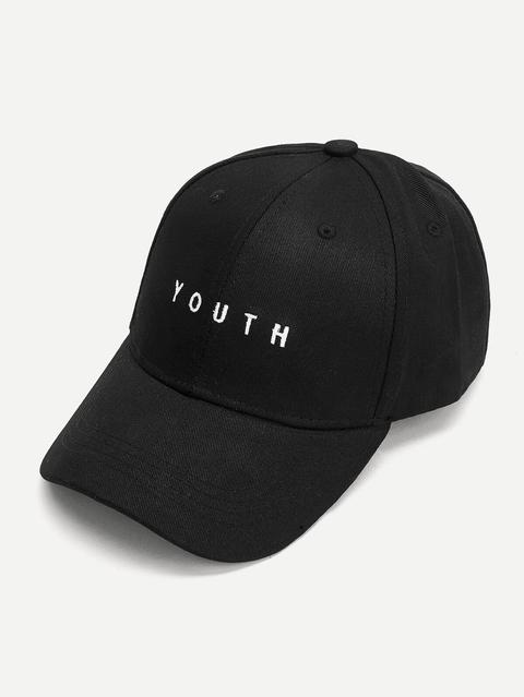 Embroidered Letter Baseball Cap