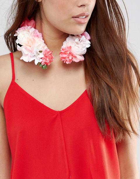 Diadema Con Diseño Floral De Asos