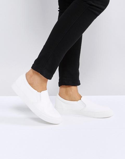 Asos Dianna Slip On Sneakers - White