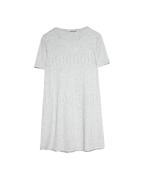 Vestido Corto Canalé Ancho