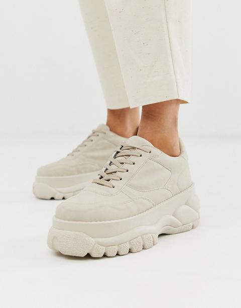 Chunky Sneakers Color Beis Denmark De Asos Design