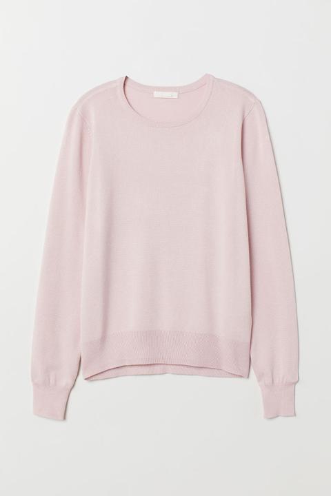 H & M - Pullover In Maglia Fine - Rosa