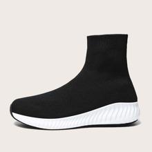 Zapatillas Deportivas Calcetines Arriba Alta Minimalista