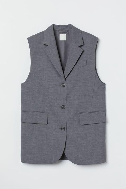 Blazer Sans Manches - Gris