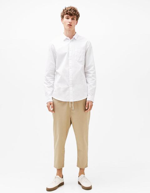 Camicia Cotone Manica Lunga